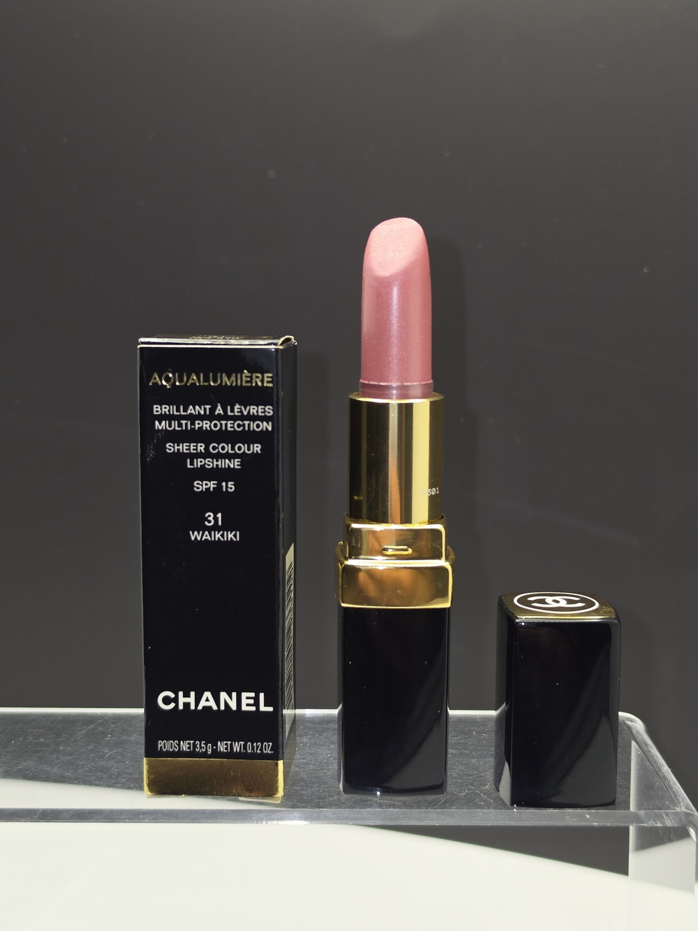 CHANEL Aqualumière Sheer Colour Lipshine #31 - "Waikiki" **RARE!**